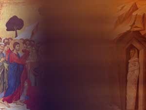 Raising of Lazarus Title Content Christian PowerPoint Templates