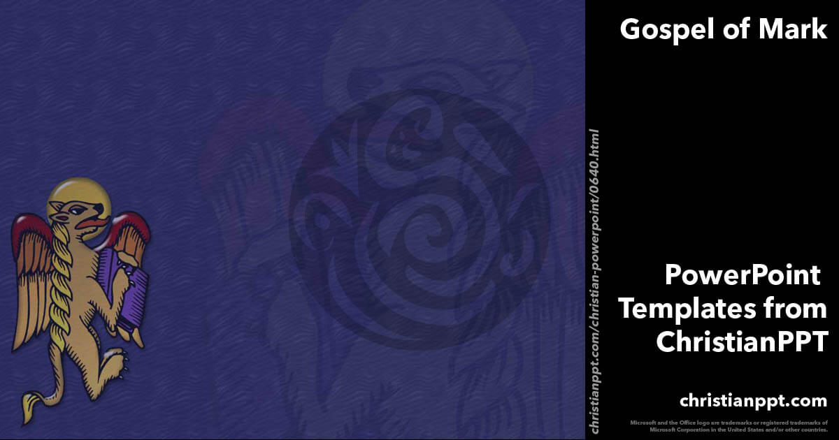 Gospel of Mark 01 Christian PowerPoint Templates