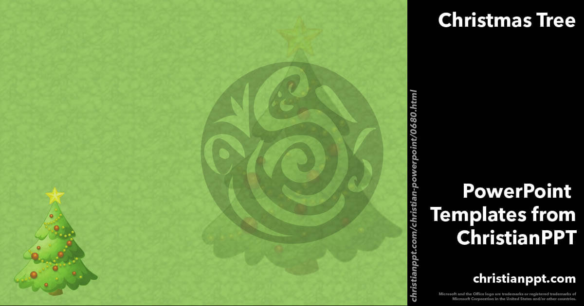 Christmas Tree 03 - Christian PowerPoint Templates