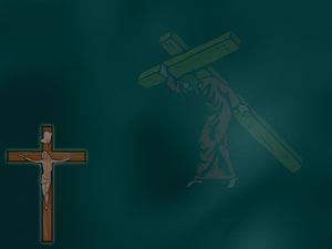 Crucifixion of Jesus Christ Title Content Christian PowerPoint Templates