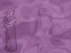 Mother Mary Title Content Christian PowerPoint Templates