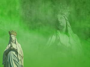 Mother Mary Title Content Christian PowerPoint Templates