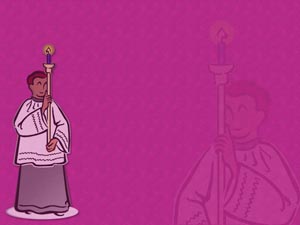 Acolyte Title Content Christian PowerPoint Templates