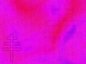 Cross: Papal Cross Title Content Christian PowerPoint Templates