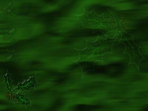 Christmas Hollies Title Content Christian PowerPoint Templates