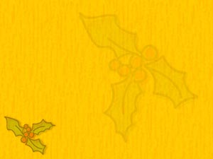 Christmas Hollies Title Content Christian PowerPoint Templates