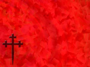 Cross: Fitchee Cross Title Content Christian PowerPoint Templates