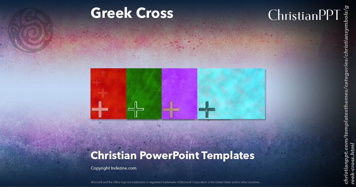 Greek Cross Christian PowerPoint Templates