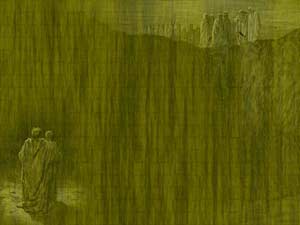 Purgatory Canto Title Content Christian PowerPoint Templates