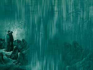 Purgatory Canto Title Content Christian PowerPoint Templates