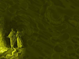 Purgatory Canto Title Content Christian PowerPoint Templates